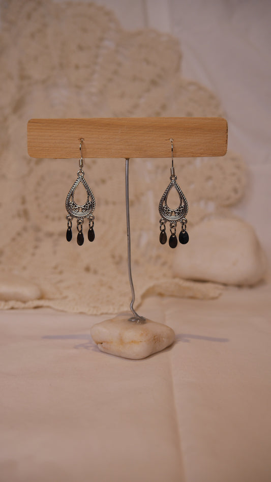 Boucle d'oreille triple gouttes