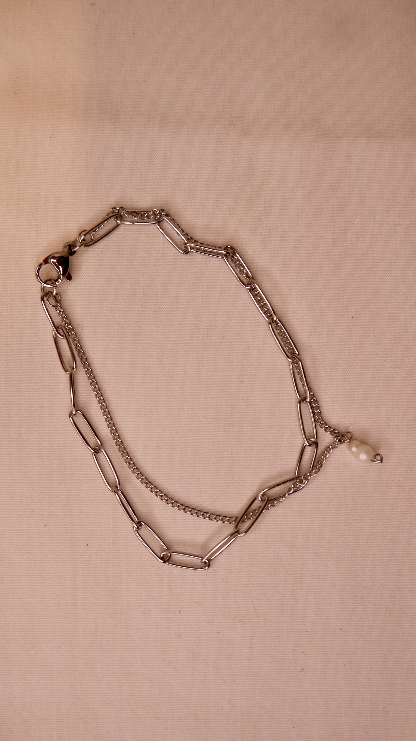 Bracelet chaine et perle